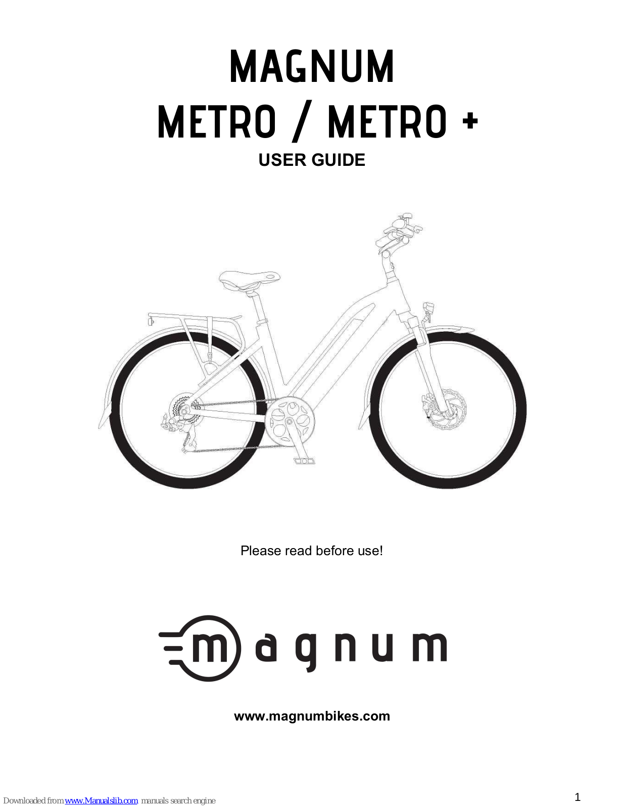 Magnum METRO, PEAK User Manual