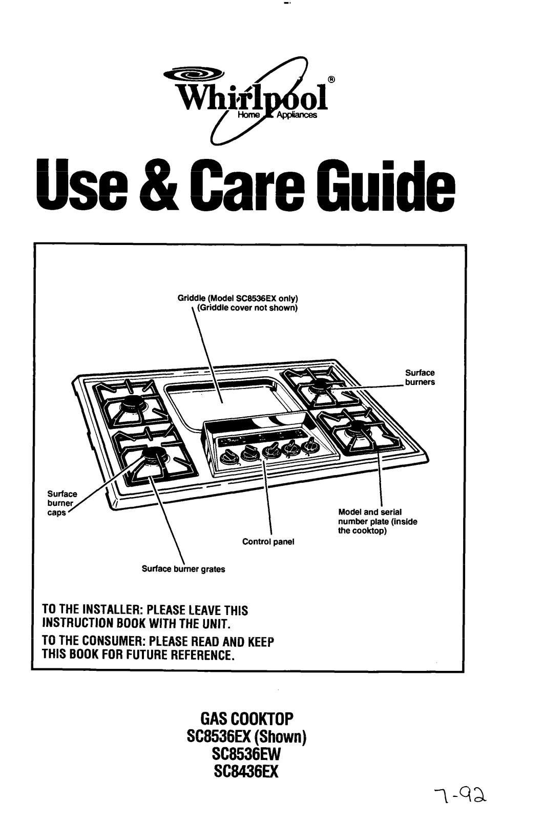 Whirlpool SC6536W, SC8436EX, SC8536EX User Manual - ManualMachine.com
