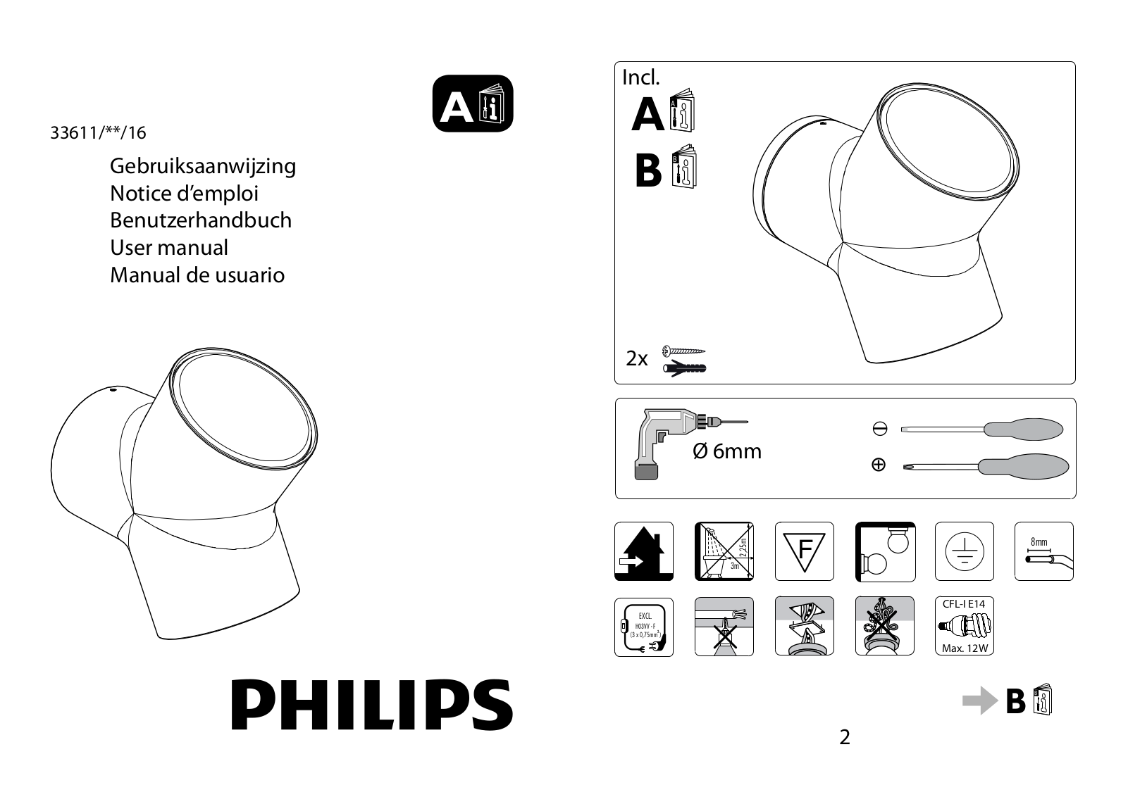 Philips 33611-30-16, 33611-87-16 User Manual