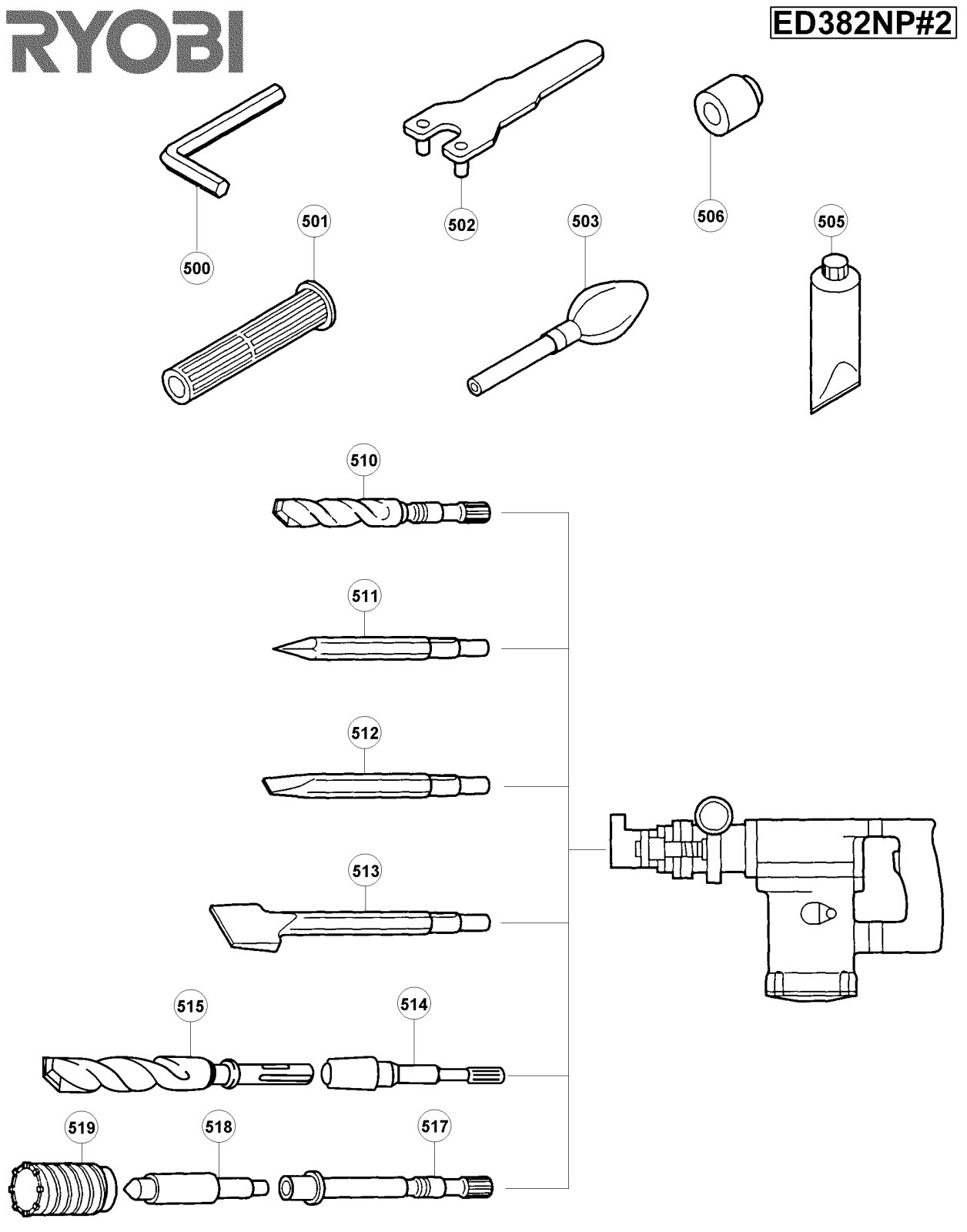 Ryobi ED382NP-2 User Manual