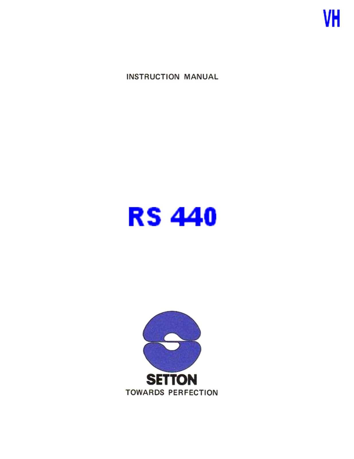 Setton RS-440 Service Manual