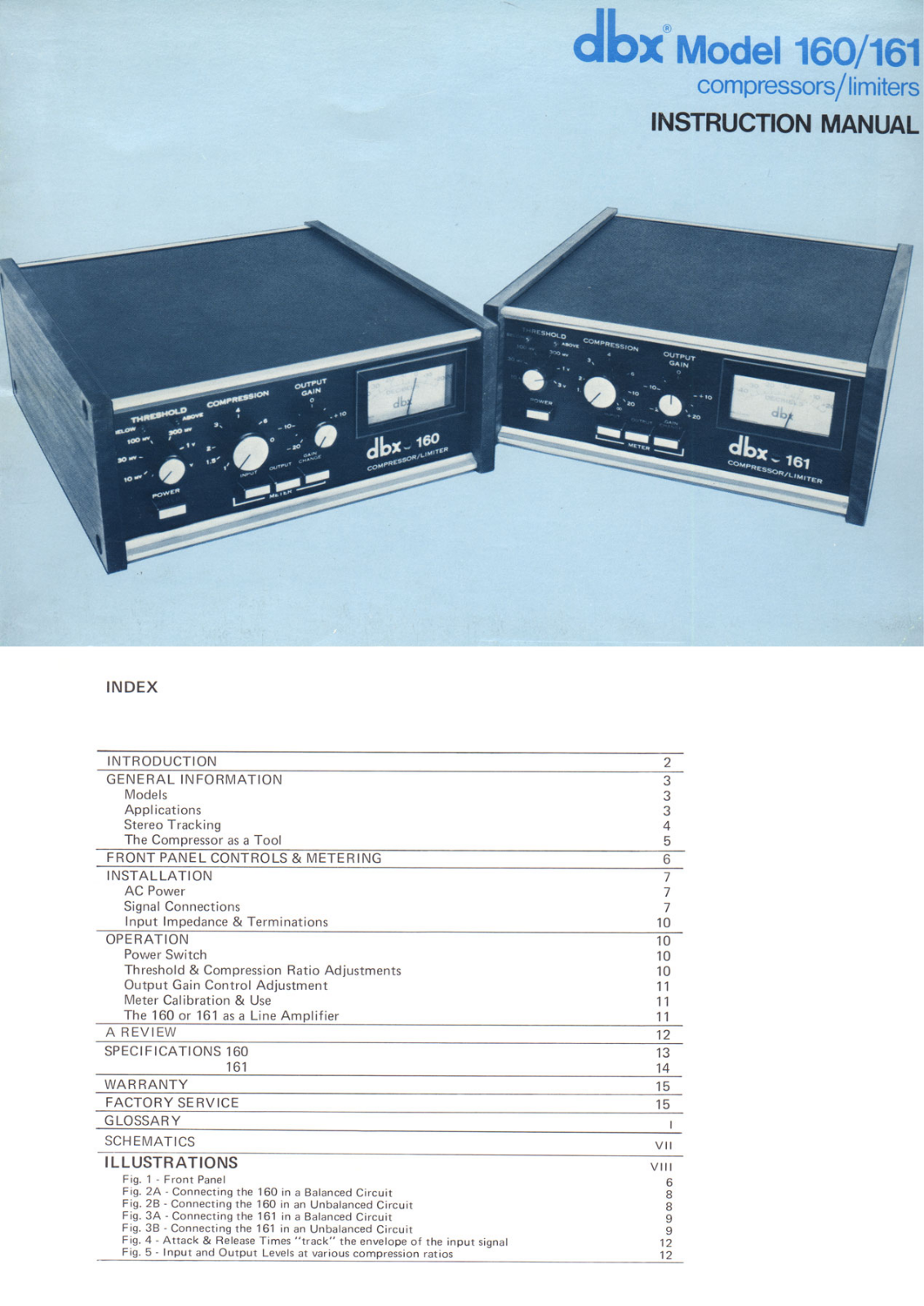 DBX 160 User Manual