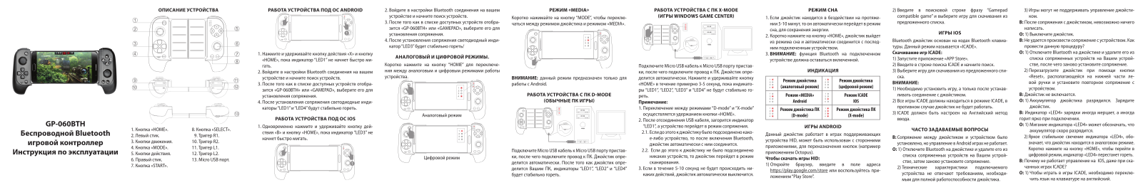 Ritmix GP-060BTH User Manual