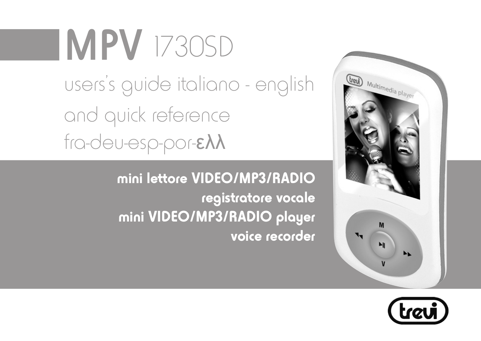 Trevi MPV 1730SD Quick Reference - ManualMachine.com