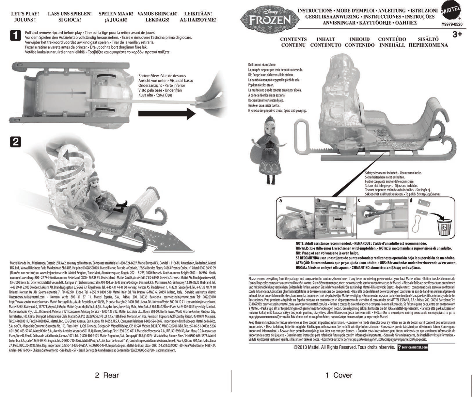 Fisher-Price Y9979 Instruction Sheet