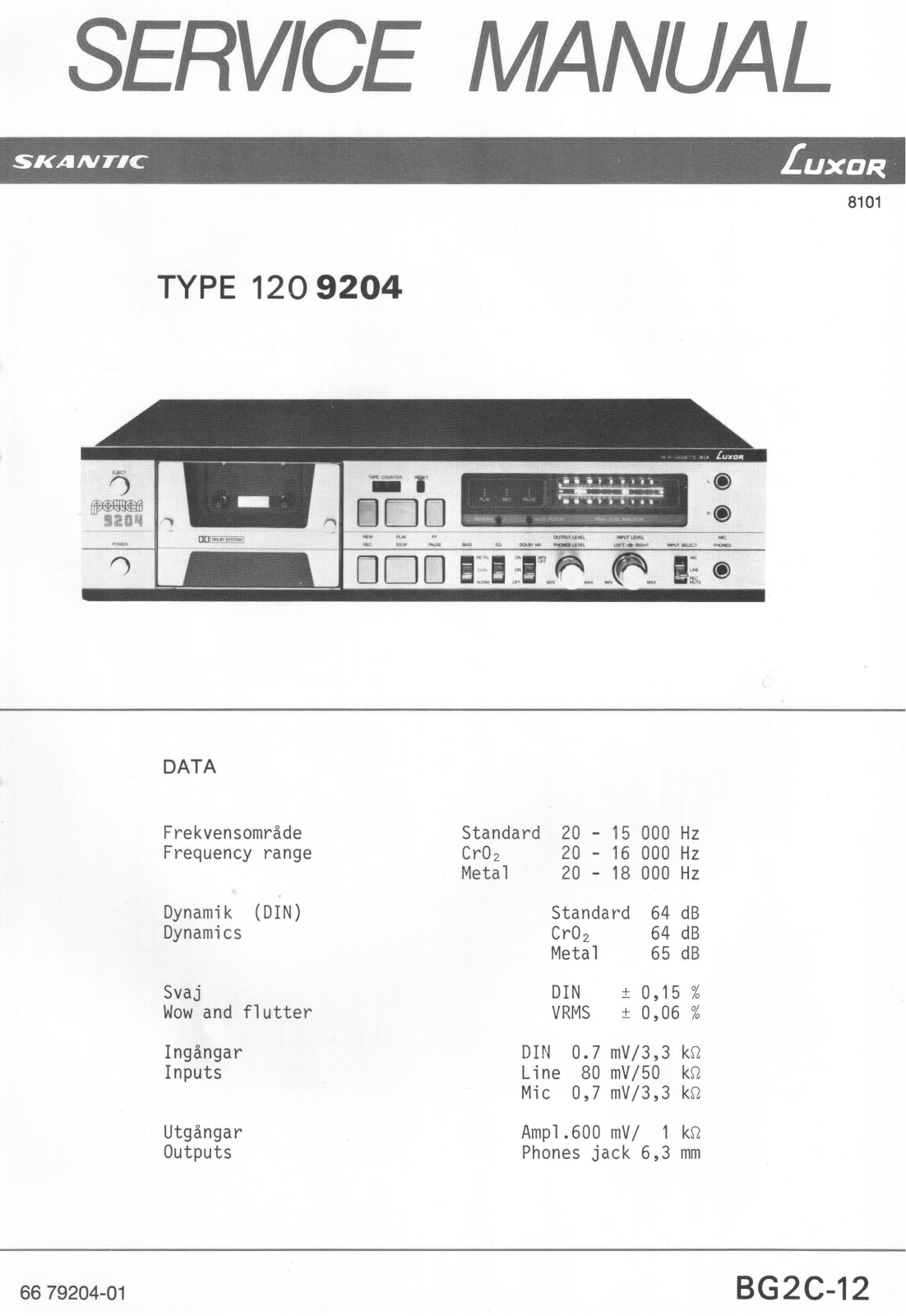 Skantic 9204 Schematic - ManualMachine.com