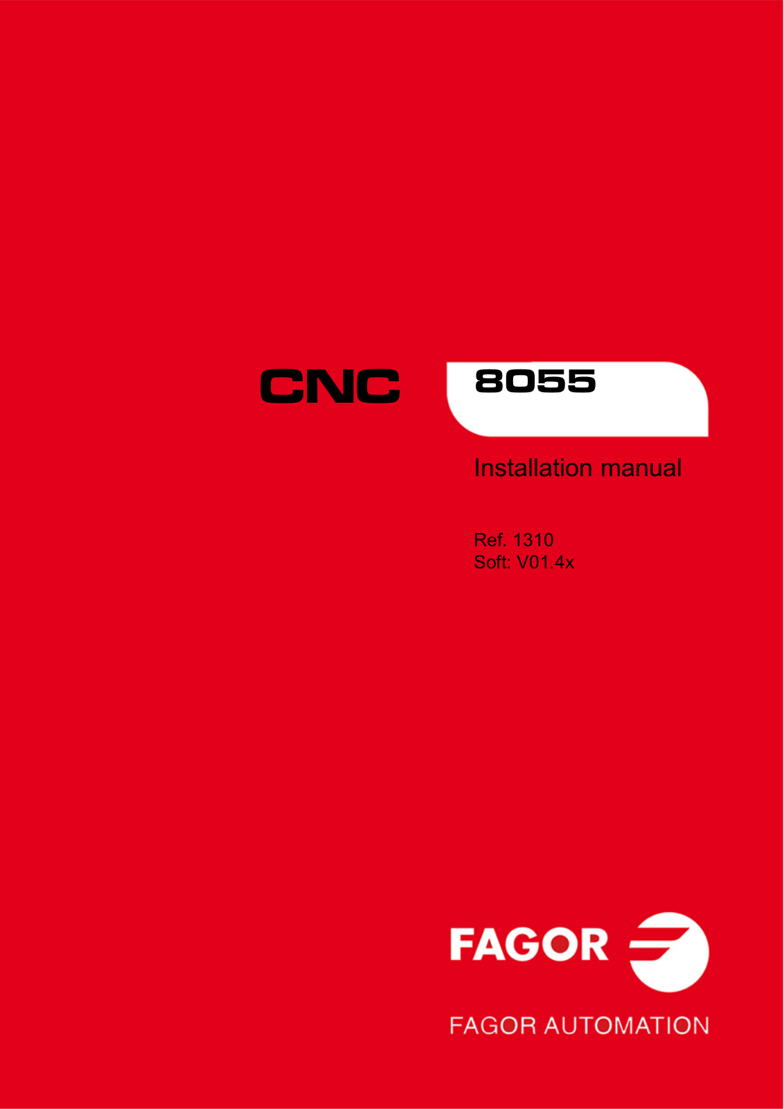 fagor 8055 Installation Manual