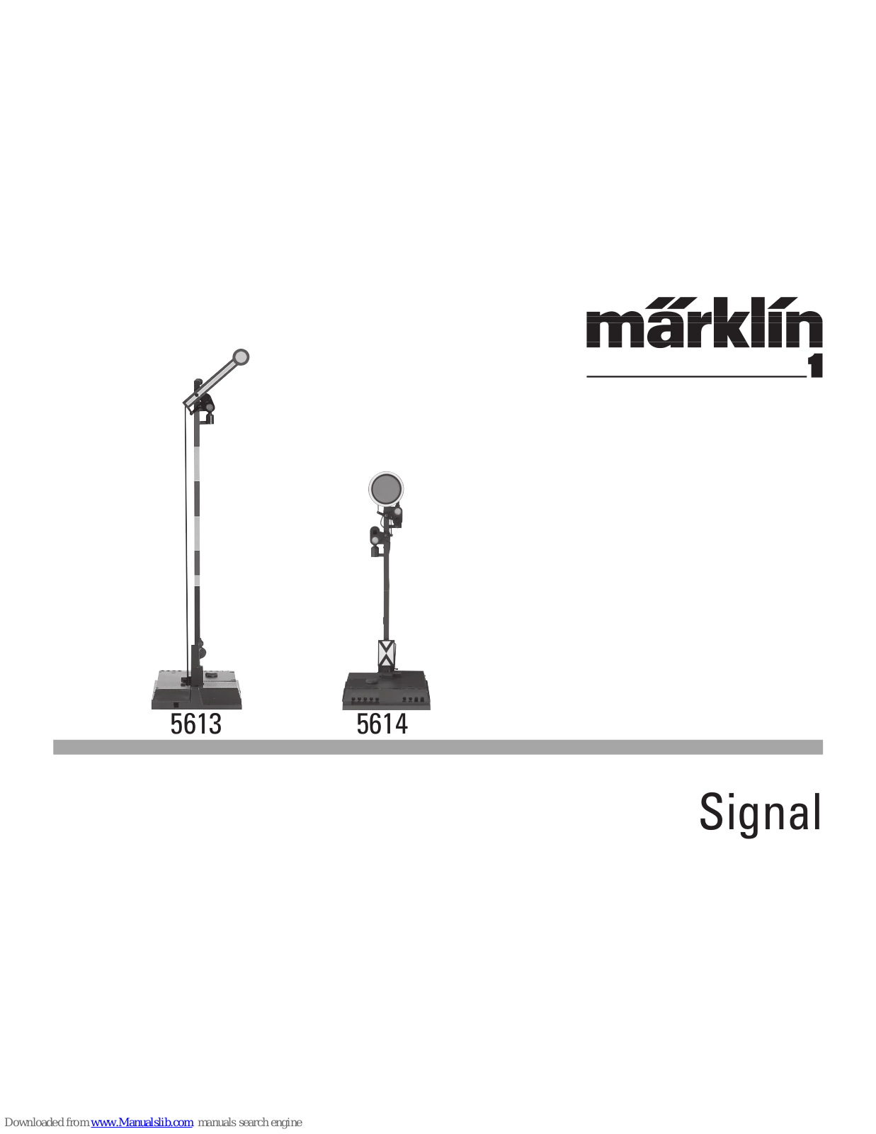 marklin 5613, 5614 User Manual - ManualMachine.com