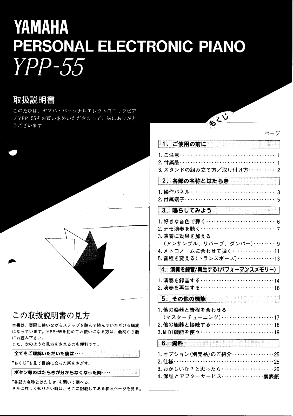 Yamaha YPP-55 User Manual