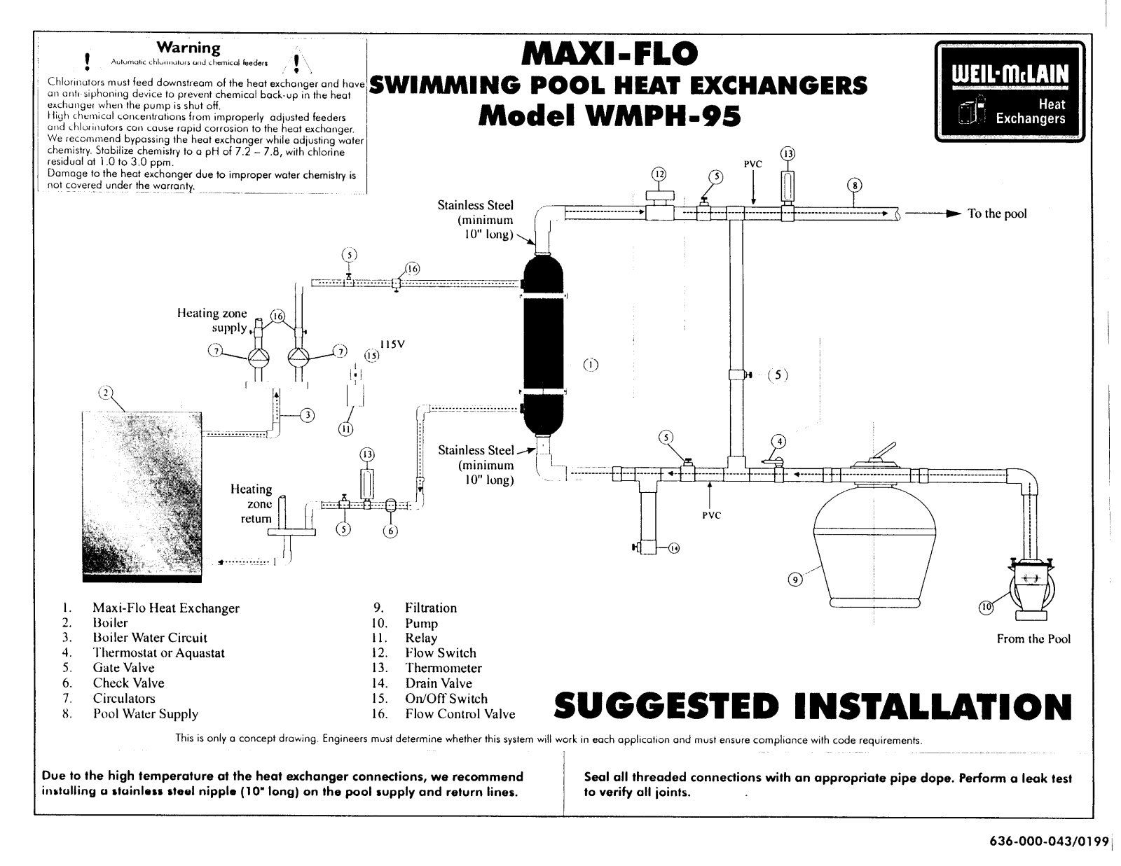 Weil-McLain WMBH-95 User Manual