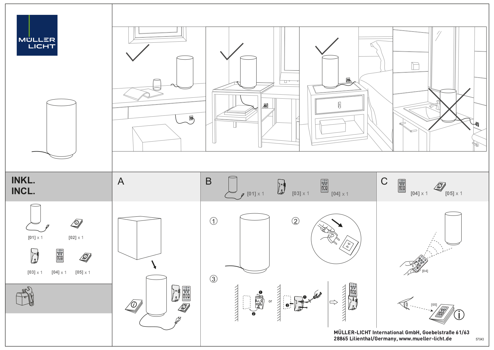 Müller-Licht 57043 User guide