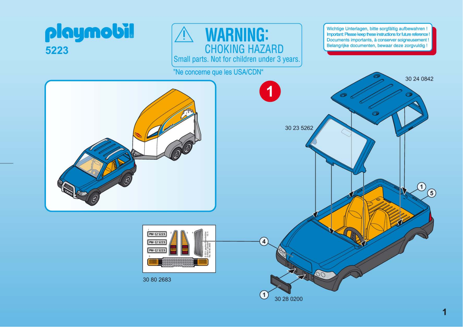 Playmobil 5223 Instructions