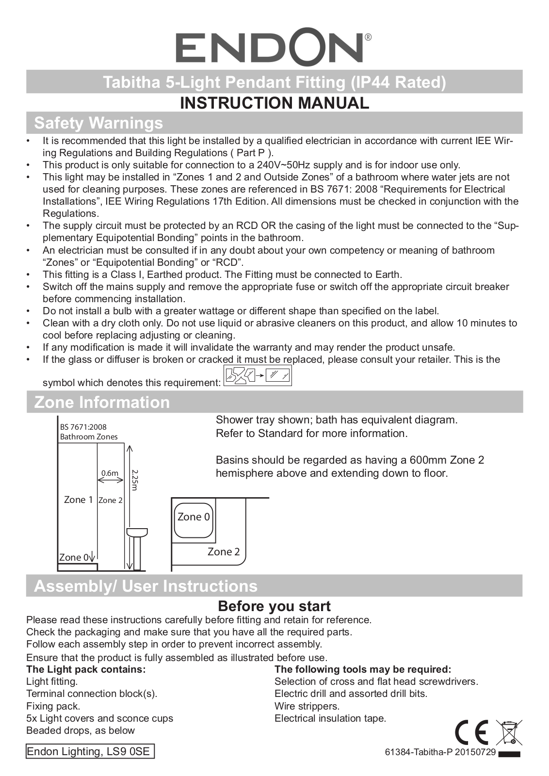 Endon Lighting 61384 User Manual - ManualMachine.com