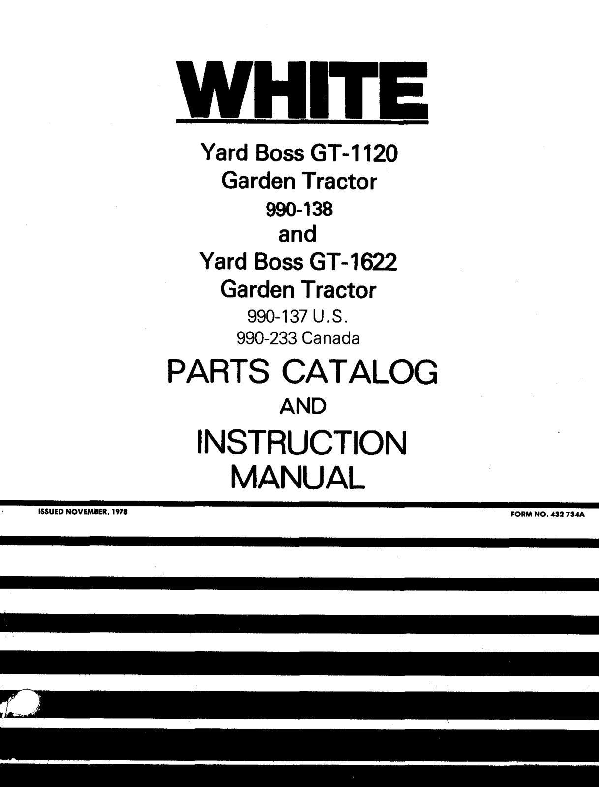 white gt-1120, gt-1662 instructions manual