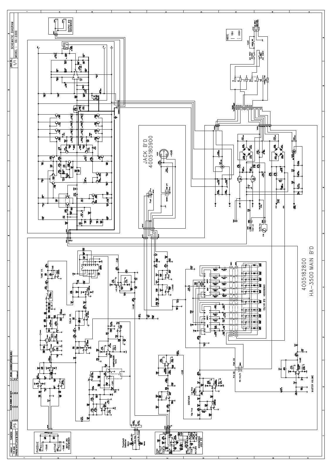 Samson ha3500, ha 3500 schematic