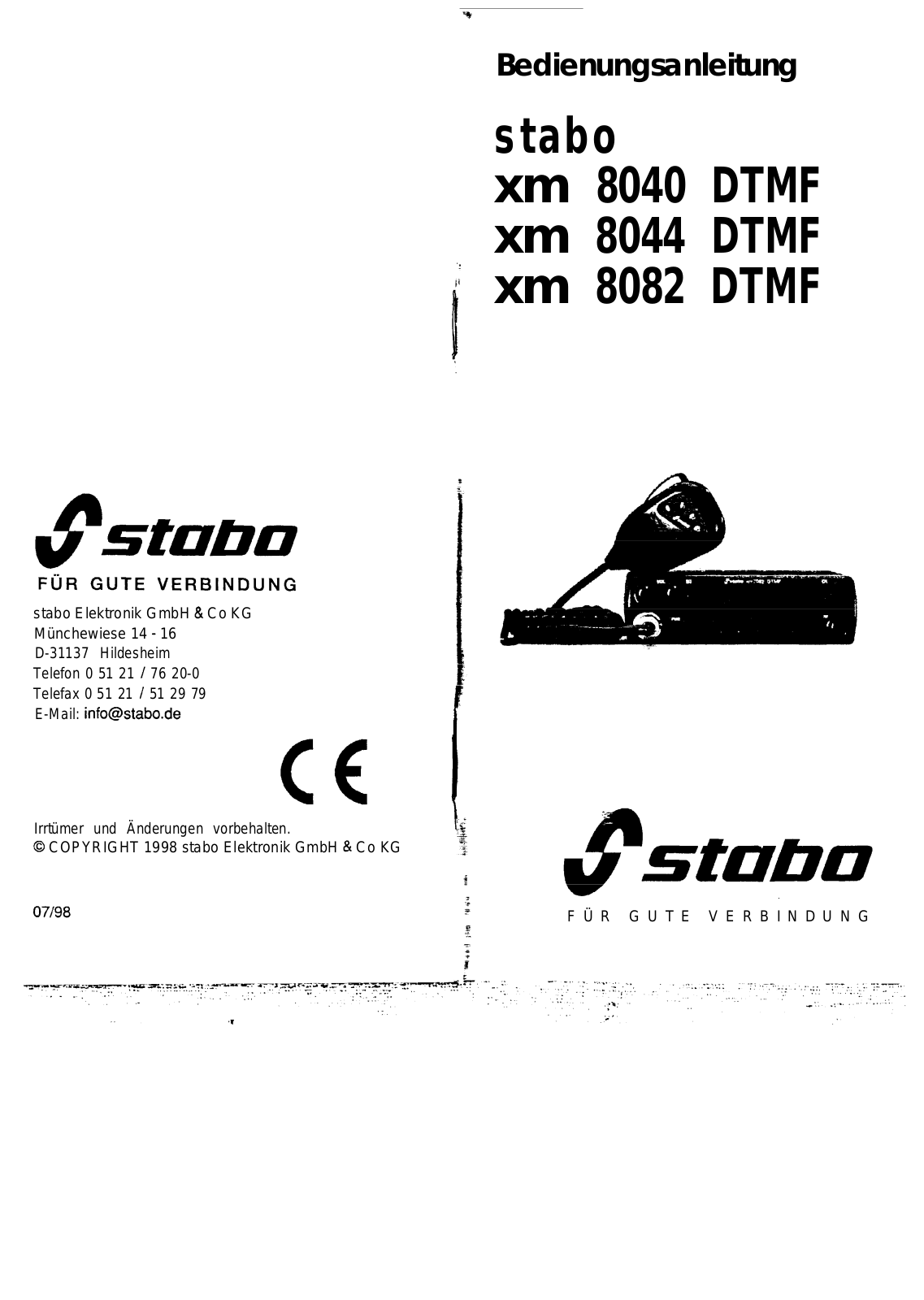 stabo xm 8082 User Manual