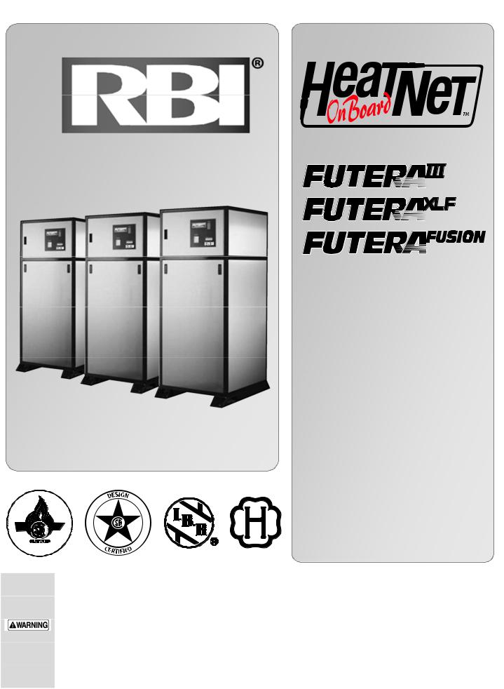 RBI FUTERA III HeatNet Installation and Operation Instruction