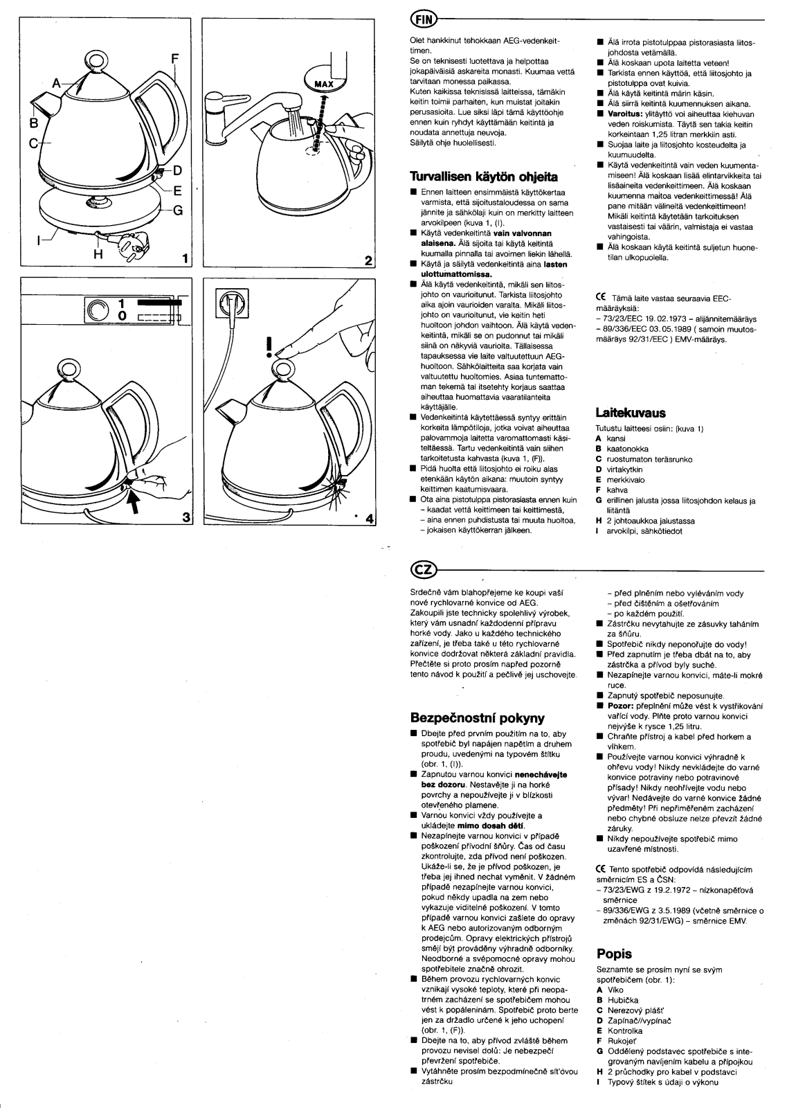 AEG EXPRESSKOCHEWA1200 User Manual