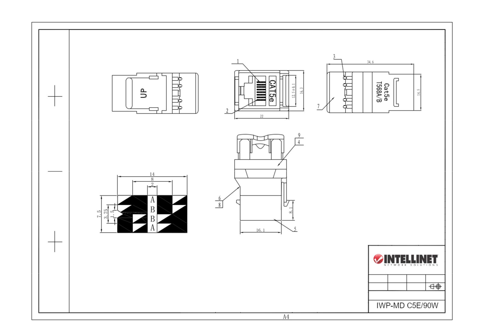 Intellinet IWP-MDC5E/90W Drawing - ManualMachine.com