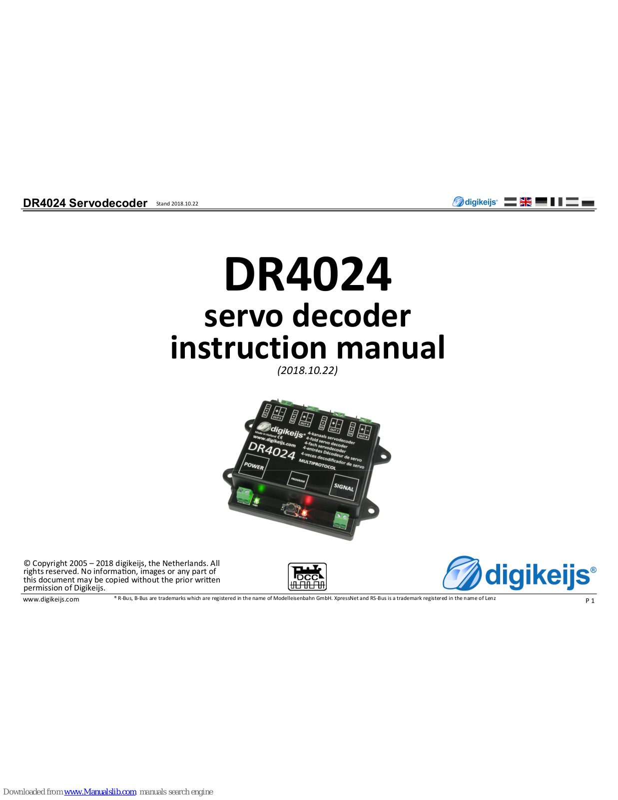 Digikeijs DR4024 Instruction Manual