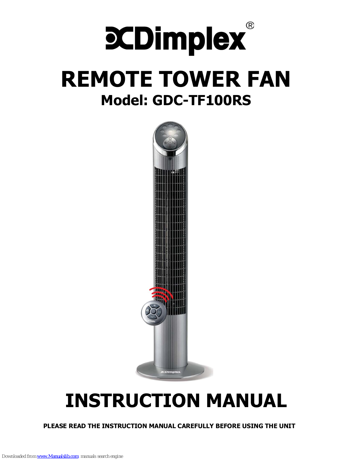 Dimplex GDC-TF100RS Instruction Manual