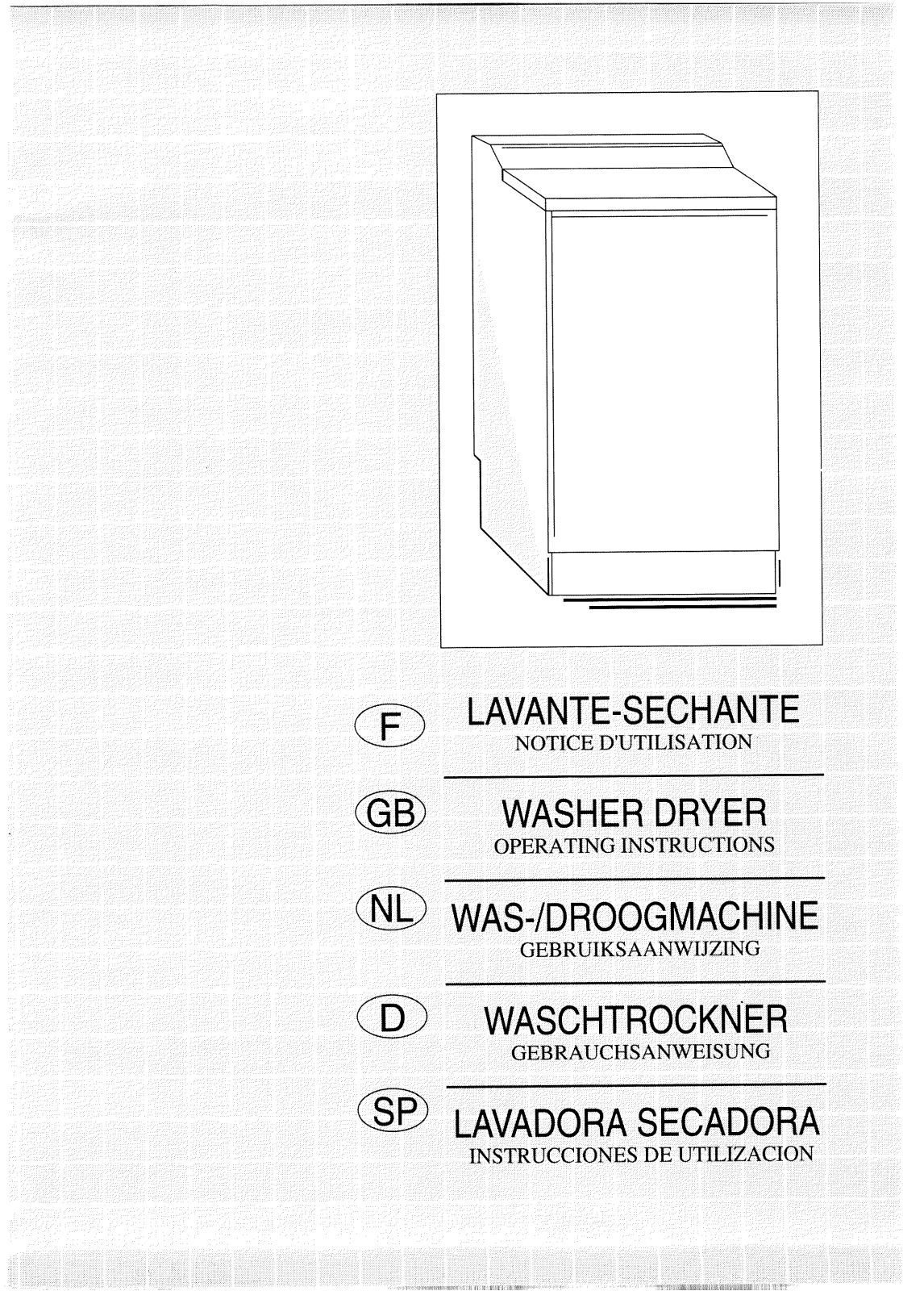 BRANDT WD1004WXE User Manual