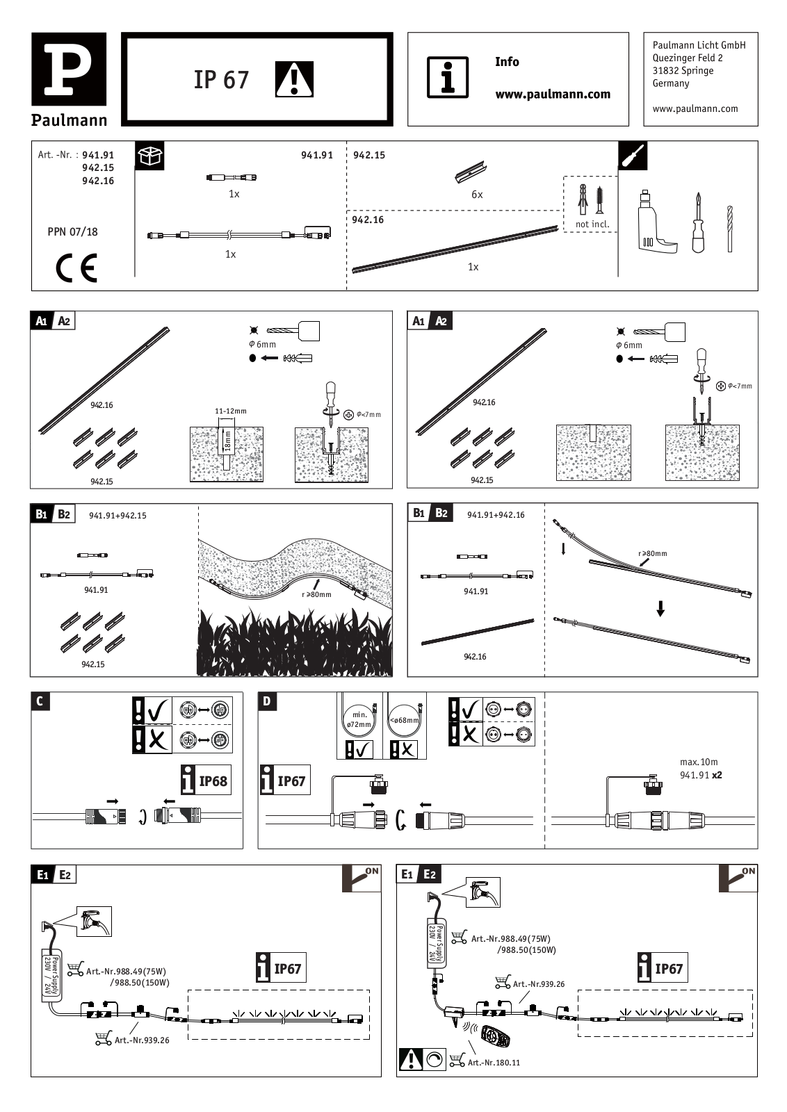Paulmann 941.91 User Manual - ManualMachine.com