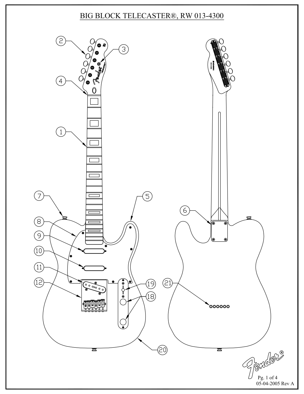 Fender Big-Block-Telecaster Service Manual