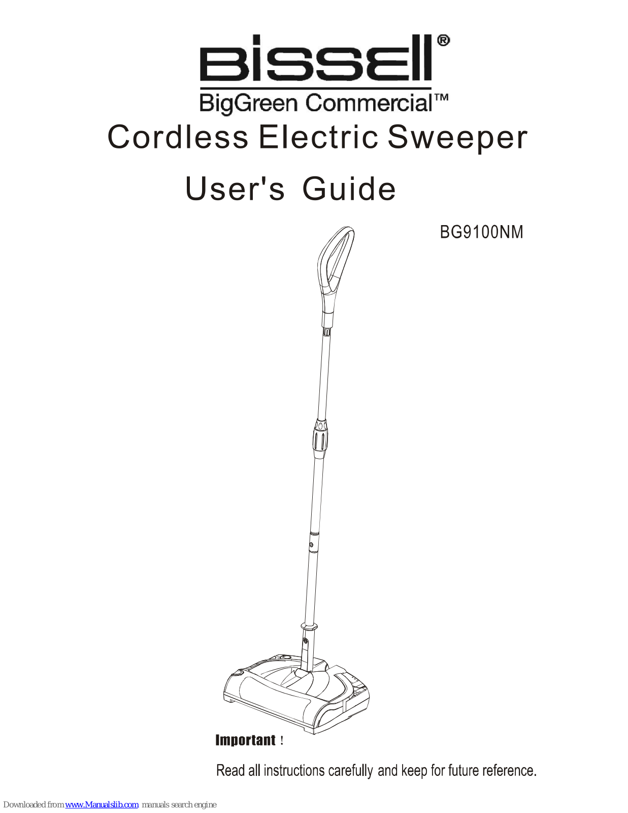 Bissell BG9100NM User Manual