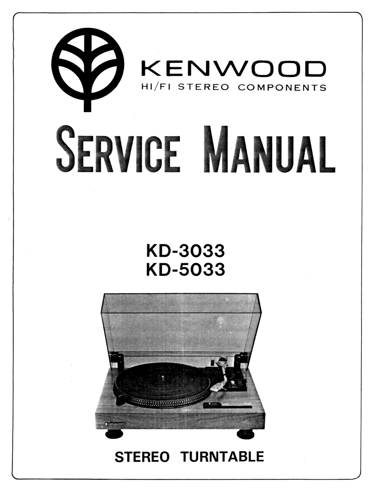 Kenwood KD-5033, KD-3033 Service Manual