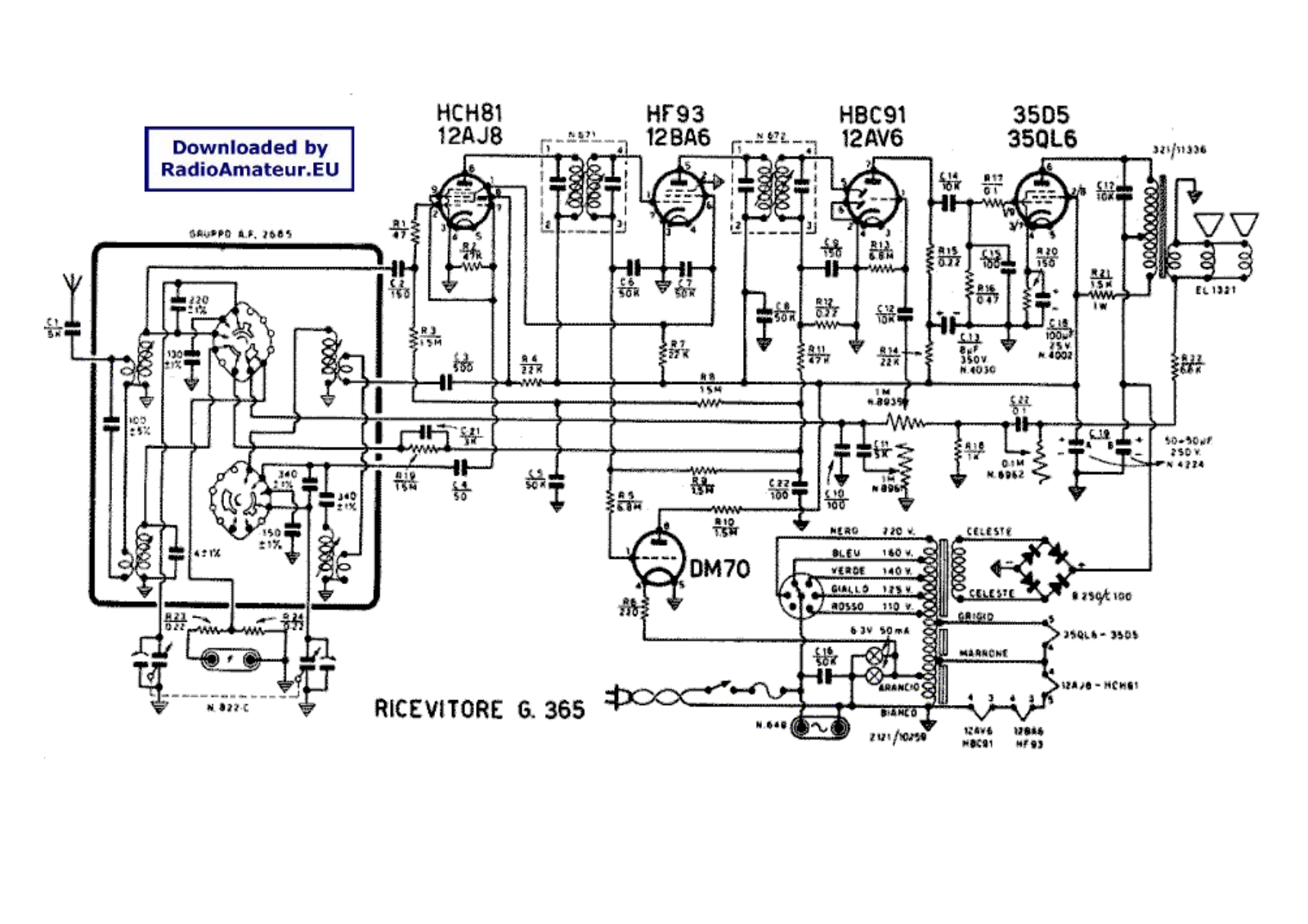 Pozosta G 365 RX Schematic