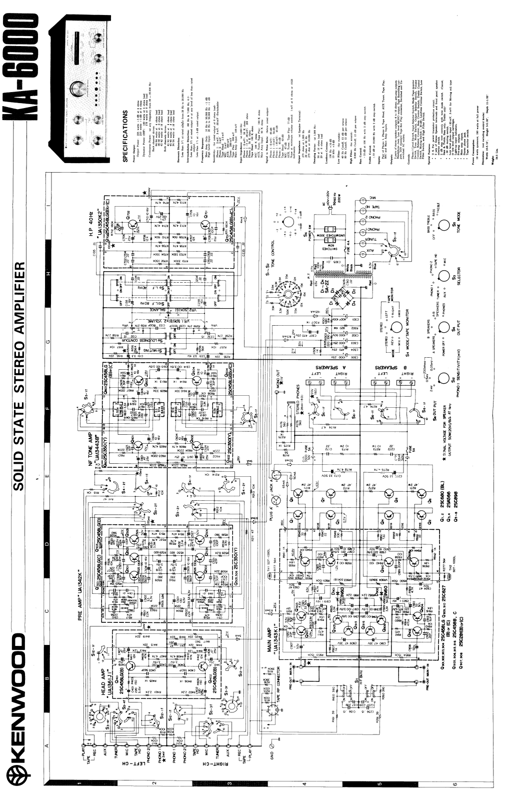 Kenwood KA-6921 Schematic