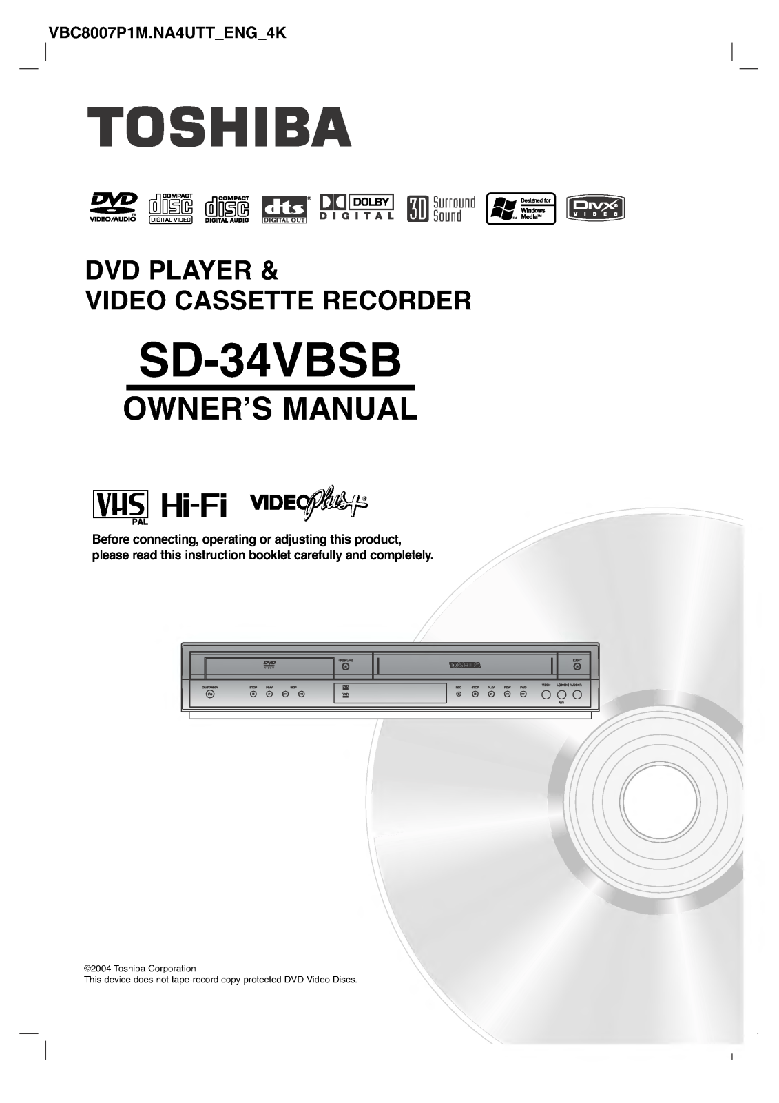 LG SD-34VB-S-TB User Manual