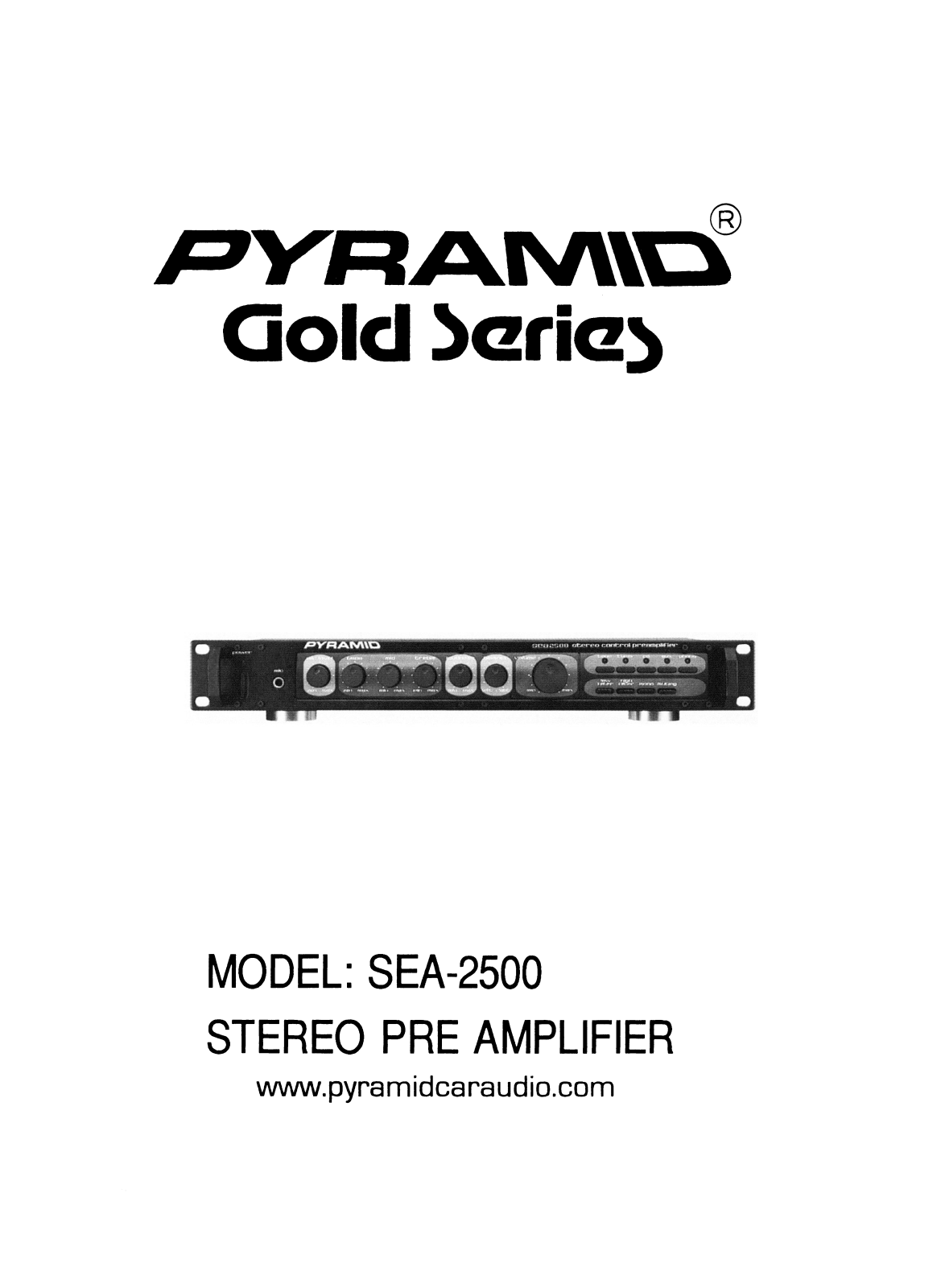 Pyramid PR2500 User Manual