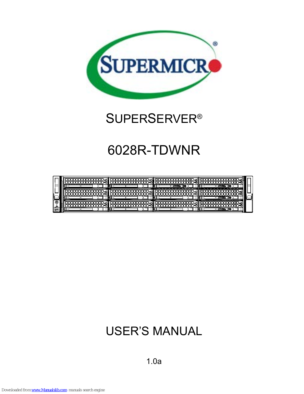 Supermicro SUPERSERVER 6028R-TDWNR User Manual