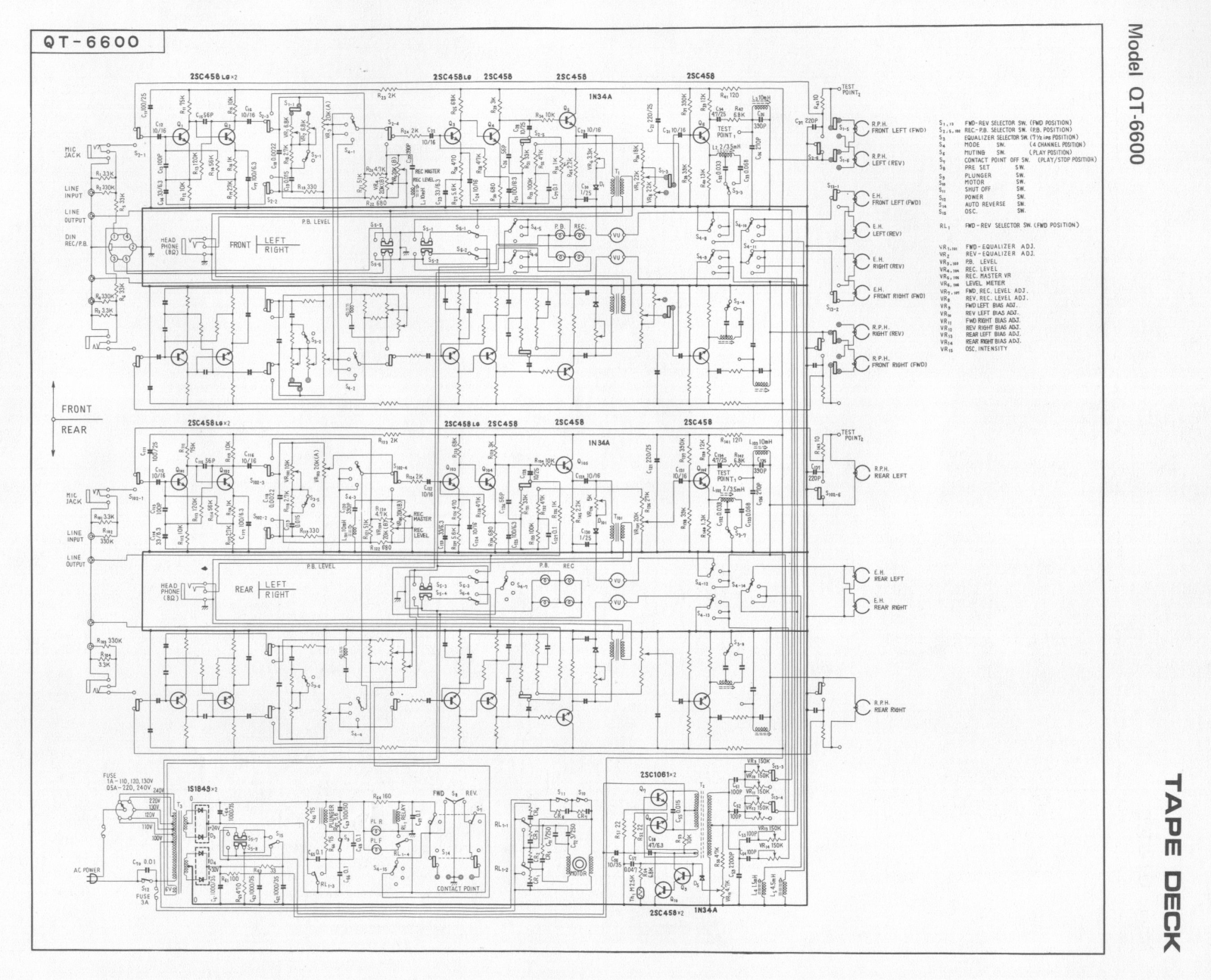 Pioneer QT-6600 Schematic