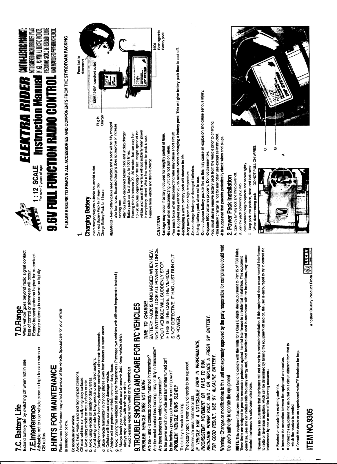 Zaptoys 9303 5 User Manual