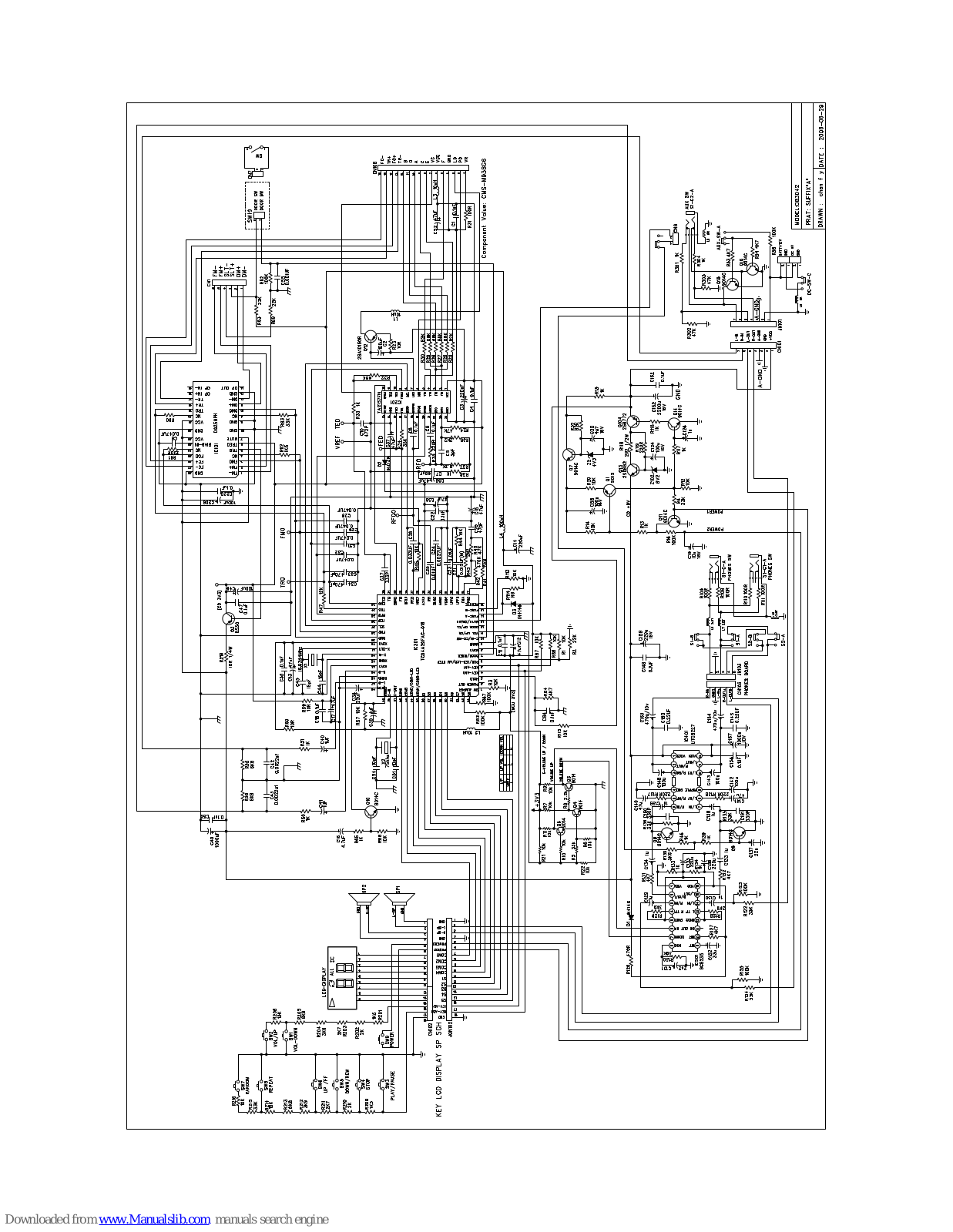 Memorex DB3042-MERSM, DB3042 Schematic Diagrams