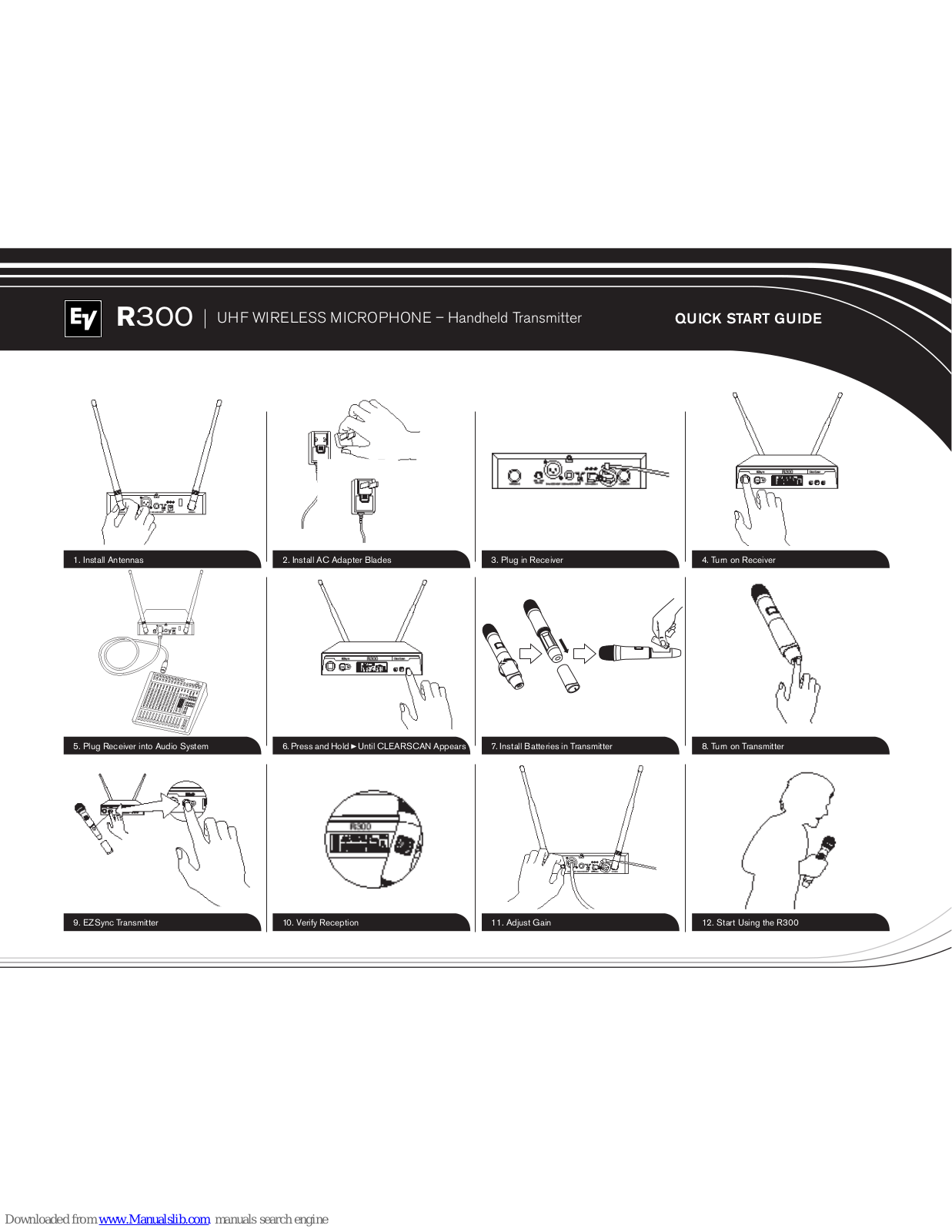 Electro-Voice R300 Quick Start Manual