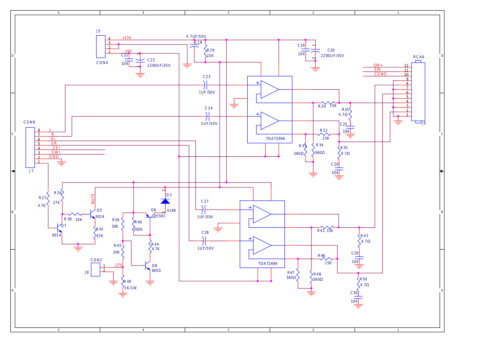 Vitek TDA7269A Schematic