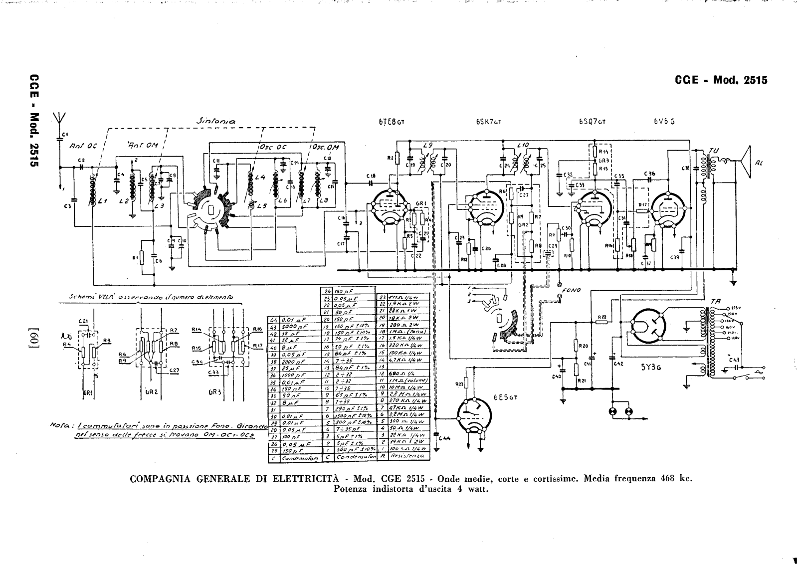 CGE 2515 schematic