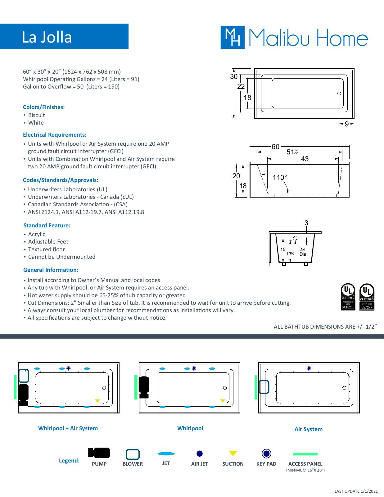 Malibu Home MLHM1503 Specifications (Right) - ManualMachine.com