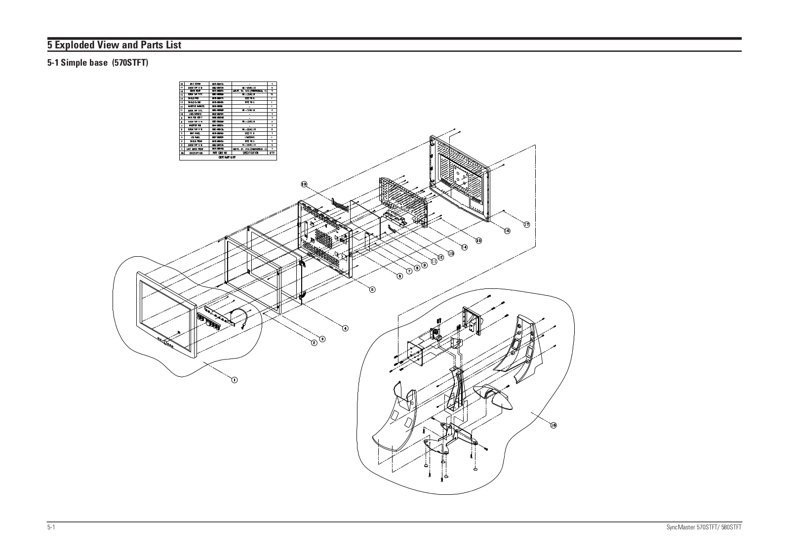 Samsung CN15LSB, CN15LSAAN, RN15LS-LO, RN15LSBMS, RN15LSB Expoioded View and Parts List