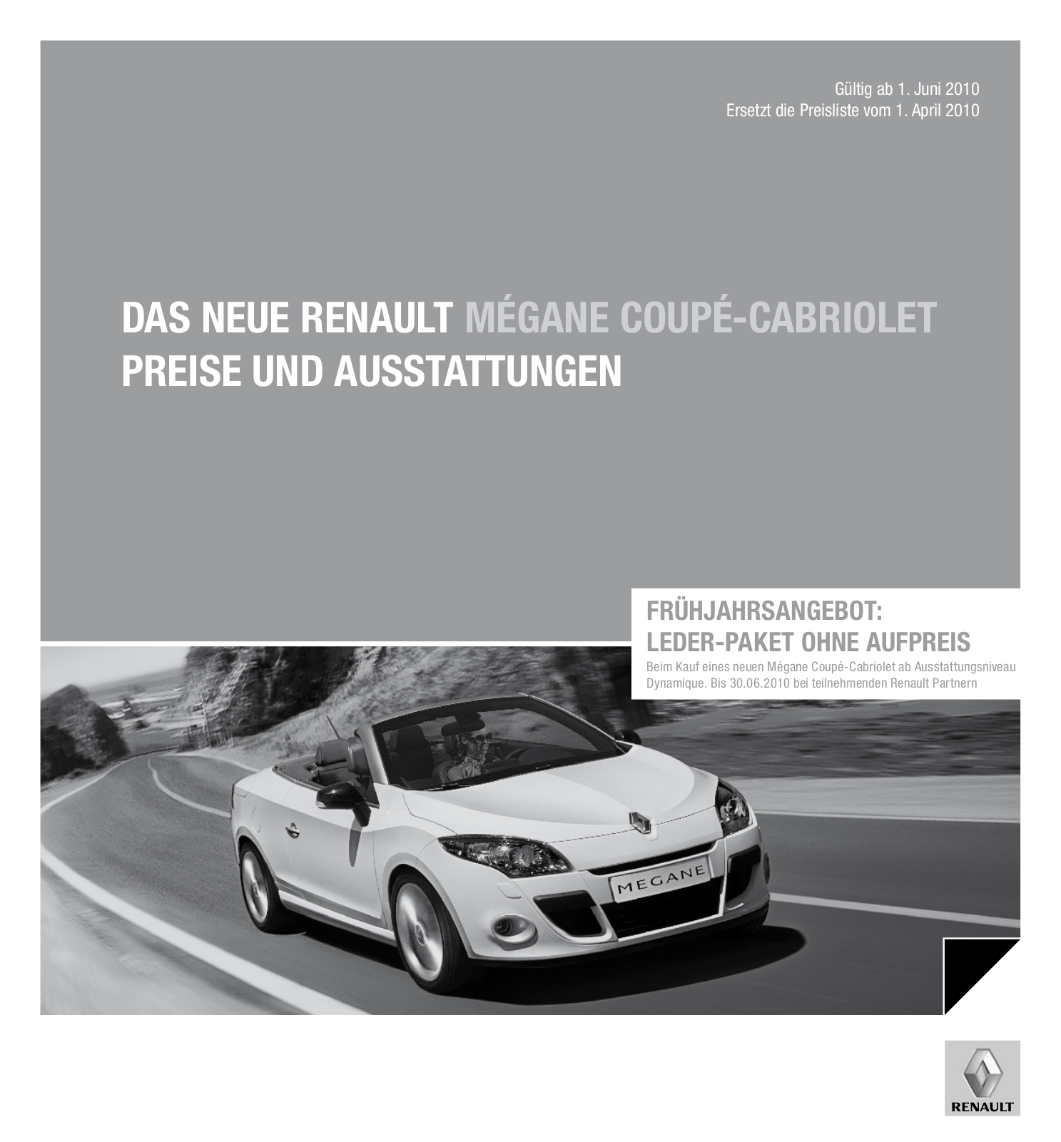 Renault MEGANE COUPE-CABRIOLET BROCHURE