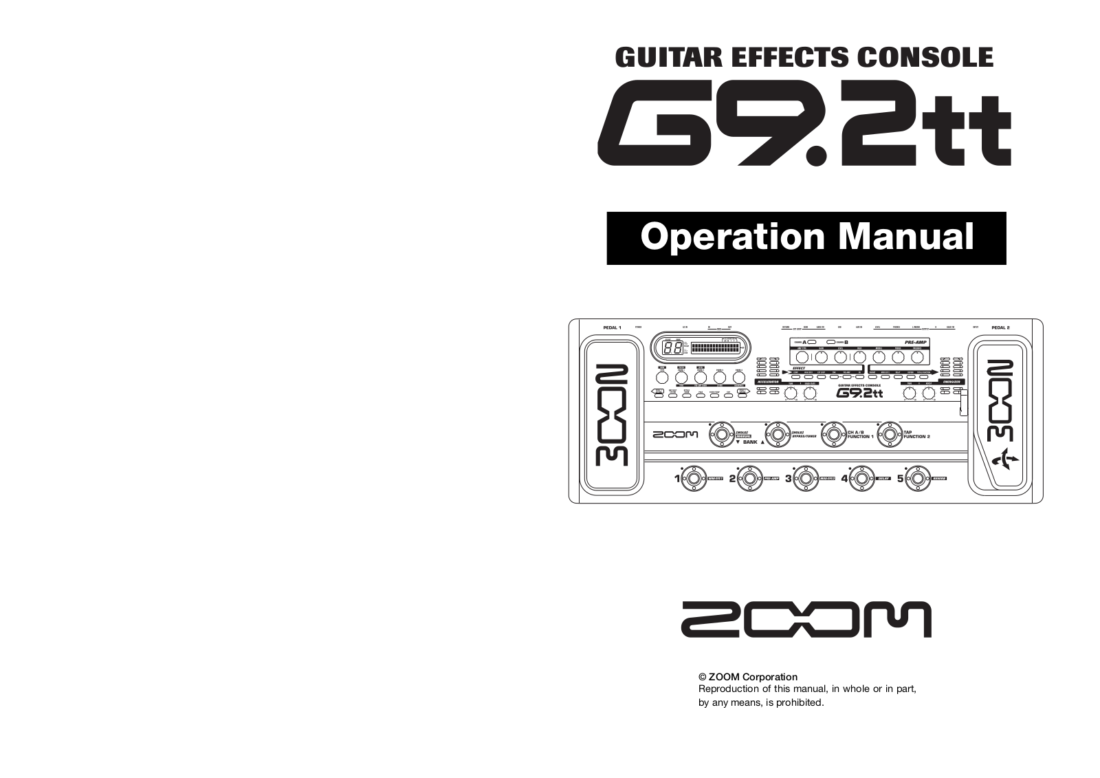 Zoom G9.2TT Operation Manual