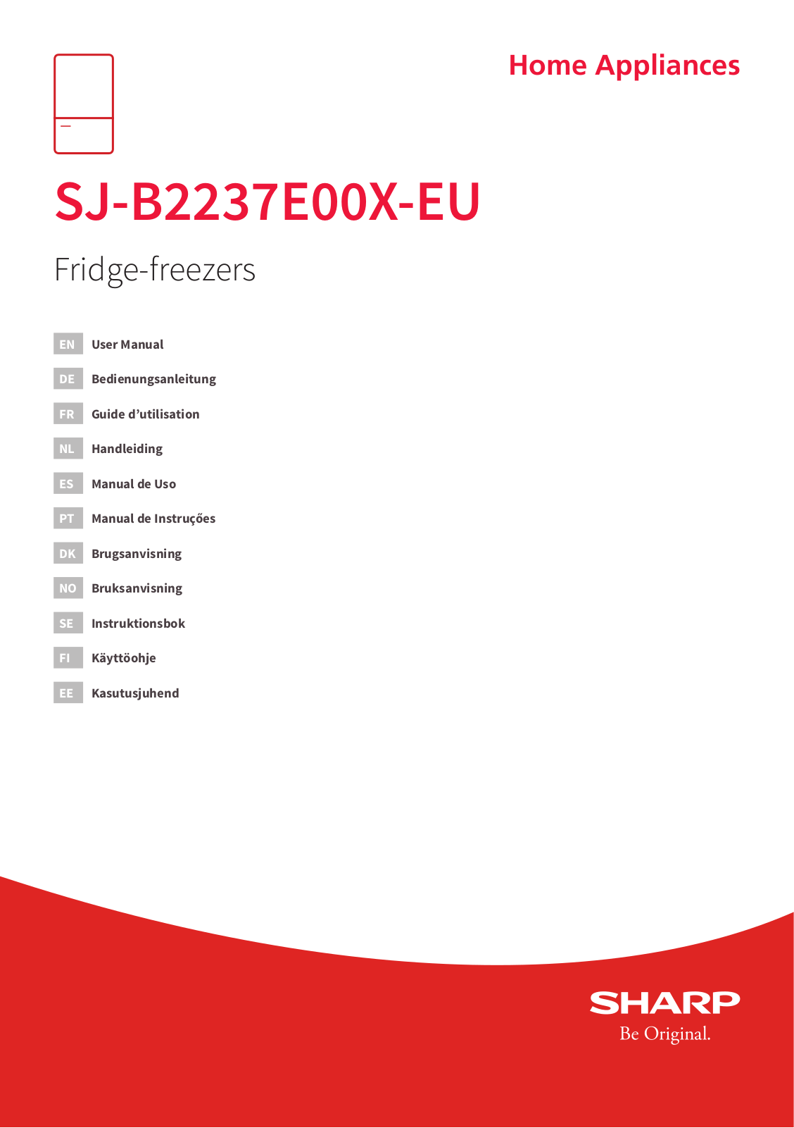 Sharp SJ-B2237E00X-EU operation manual