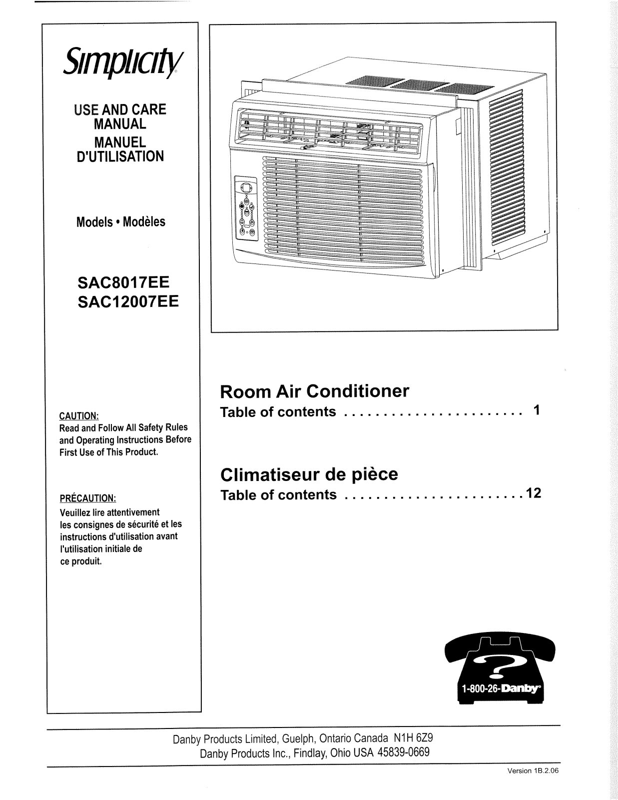 Simplicity SAC8017EE User Manual