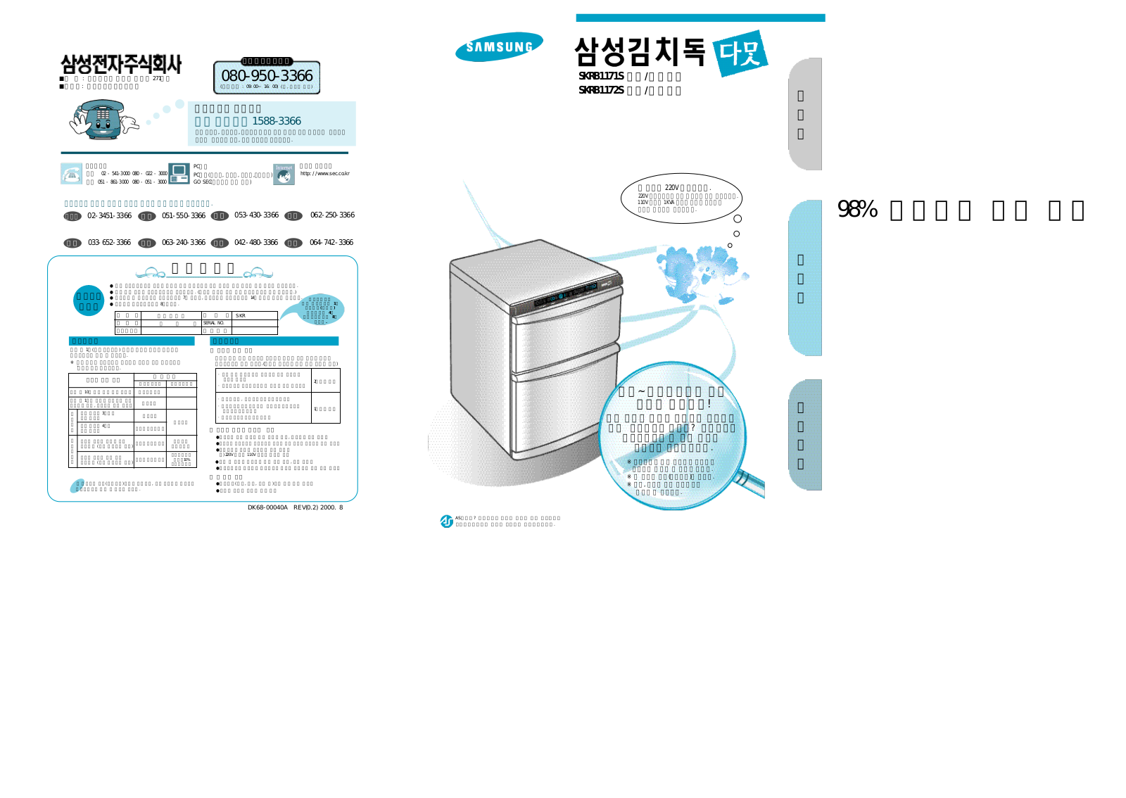 Samsung SKRB1171S User Manual