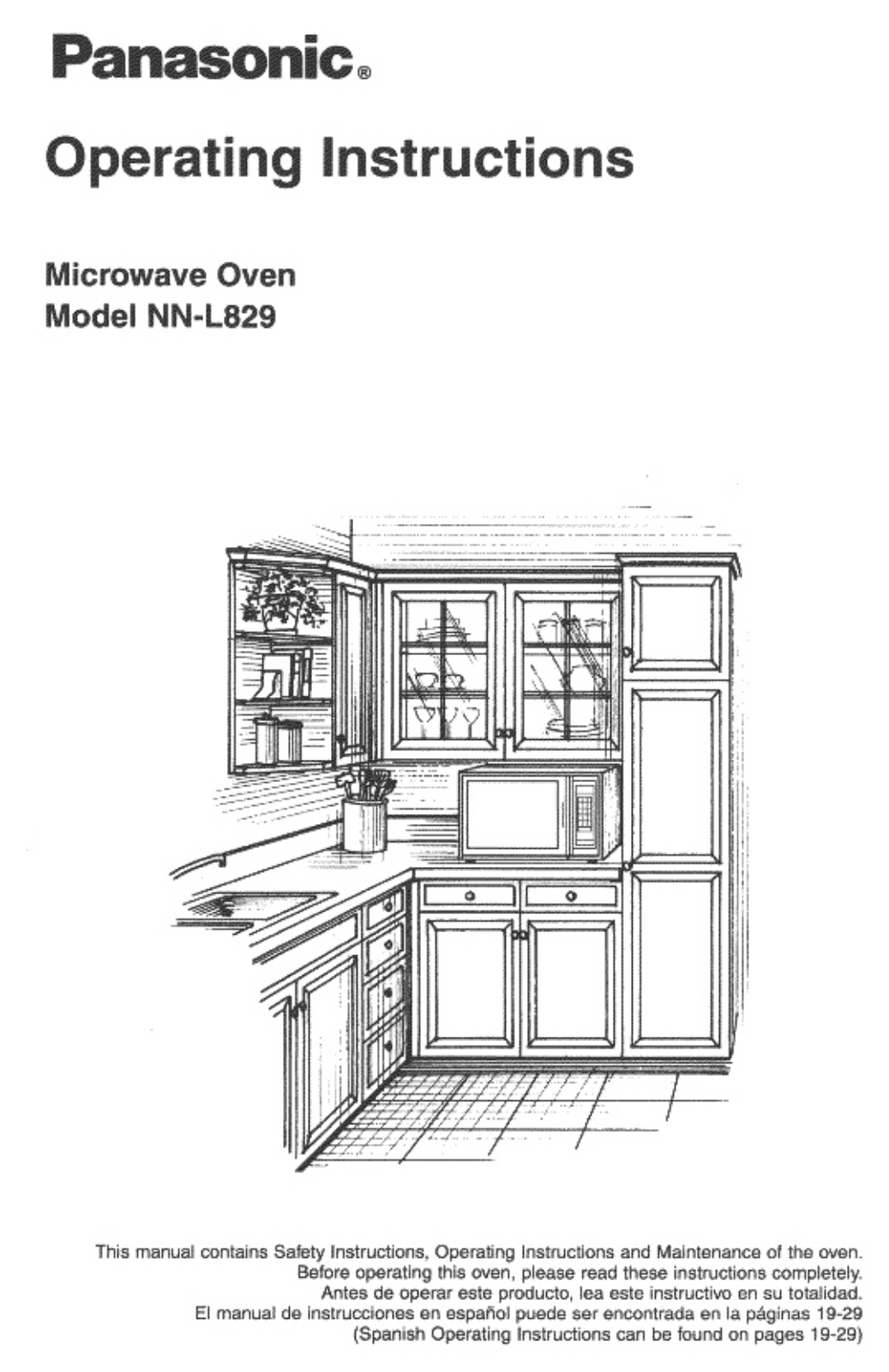 Panasonic NN-L829 User Manual