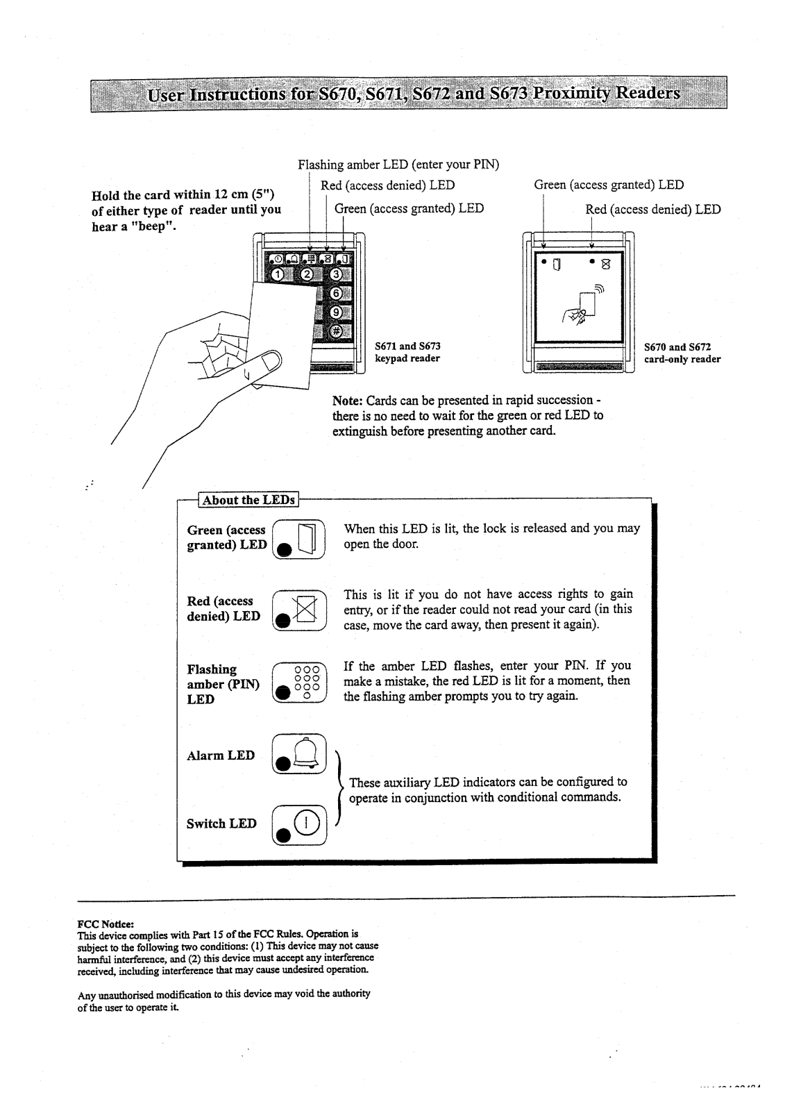 G4S Technology 8000 5219 S User Manual